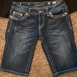 Miss Me Bermuda  Denim Shorts Sz 28